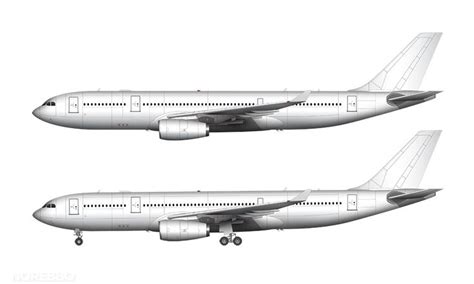 Airbus A330-200 blank illustration templates | Airbus, Aircraft, Jet fighter pilot