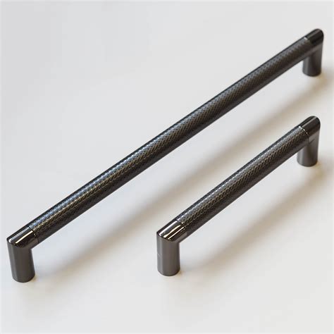 160mm And 320mm Gunmetal Grey Chrome Cabinet Knurled Handles Handle And Home