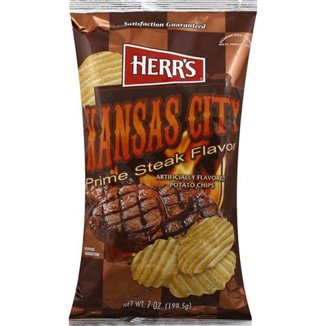 Herrs Potato Chips, Kansas City Prime Steak Flavor | Potato | Market Basket