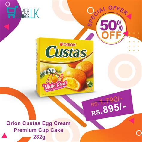 Orion Custas Egg Cream Premium Cup Cake 282g - Supersavings