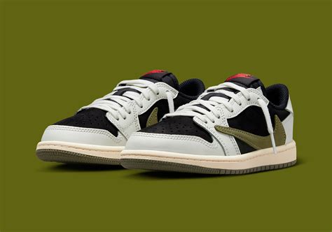 Travis Scott Air Jordan 1 Low Og Olive Official Images
