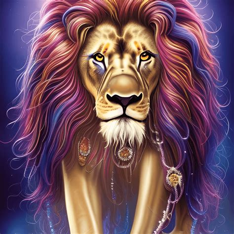 K Clear Colors Drop Color Dyeing Full Face Lion Creative Fabrica