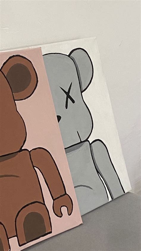 Kaws Painting Diy Canvas Art Painting Cute Wallpaper Backgrounds