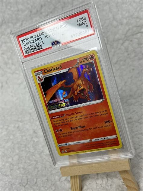 Psa Charizard Holo Swsh Prerelease Promo From Pokemon Vivid