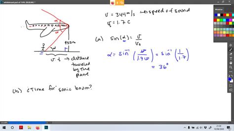 SOLVED A Jet Plane Flies Overhead At Mach 1 67 And At A Constant