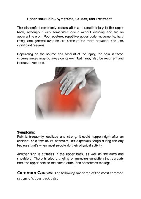 Upper Back Pain - Symptoms, Causes, and Non- Surgical Treatment by ...