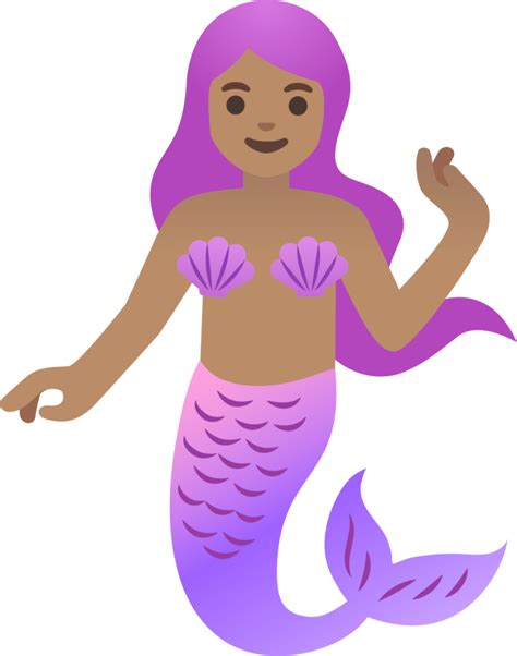 Mermaid Medium Skin Tone Emoji Download For Free Iconduck