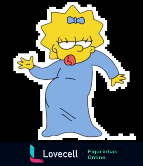 Figurinha Maggie Simpson Surpresa Para WhatsApp Lovecell