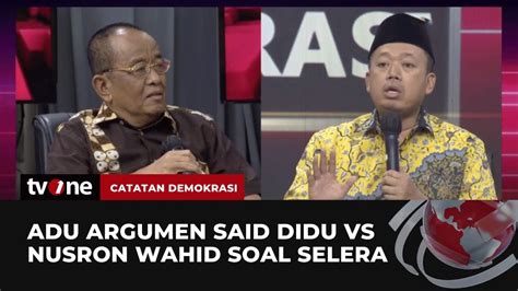 Debat Said Didu VS Nusron Wahid Soal Selera Di Acara HUT RI Catatan