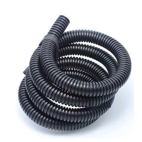 Black Nylon Polyamide Corrugated Flexible Conduit Pipe For Industrial