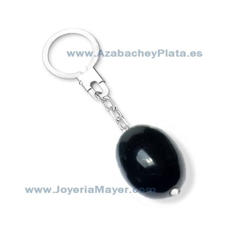 Llavero De Plata Y Azabache Joyeria Mayer