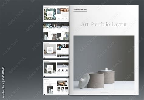 Art Portfolio Layout Stock Template | Adobe Stock