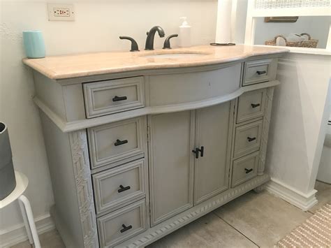 Easy Chalk Paint Bathroom Vanity Makeover Simply House Love