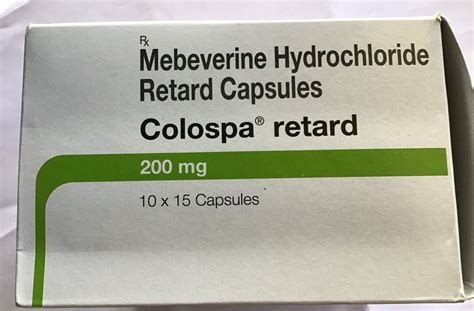 Colospa Retard Mebeverine Hydrochloride Retard Capsules Prescription