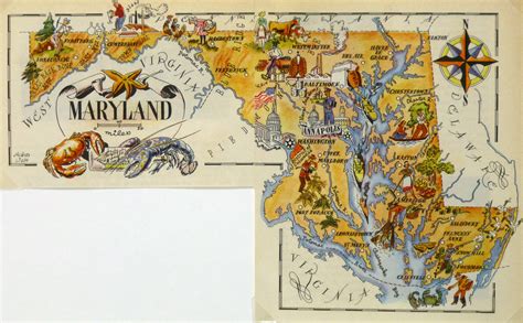 Maryland Pictorial Map, 1946