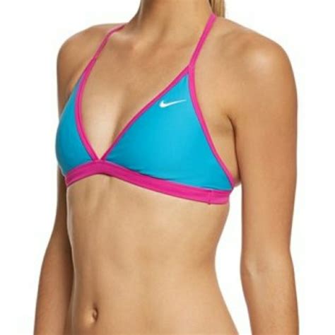 Nike Swim Nike Bikini Top New Blue Pink Poshmark