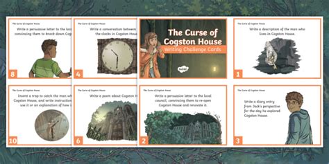 The Curse Of Cogston House KS2 Writing Challenge Cards