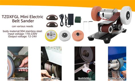 Mini Belt Sander Electric Knife Sharpener Bench Grinder Sanding