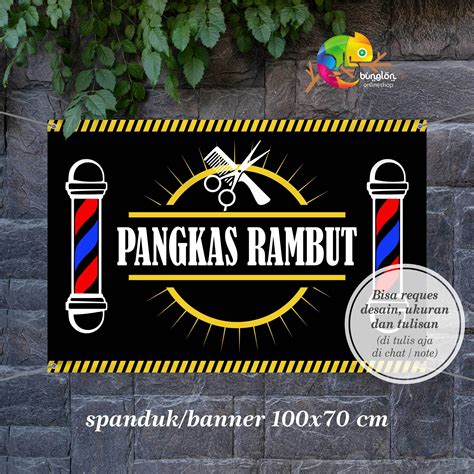 Logo Pangkas Rambut Unik Materi Belajar Online