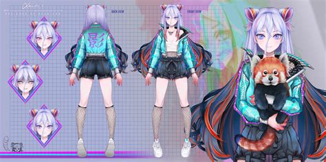 Vtuber Model Character Sheet