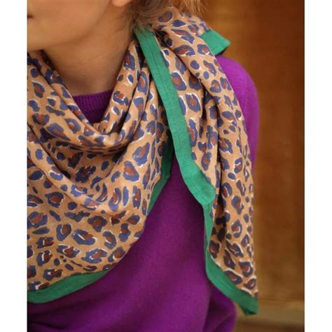 Foulard Tendua Coloris Meraude Par Bellemme