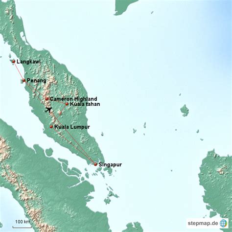 Stepmap Malaysia Landkarte F R Asien