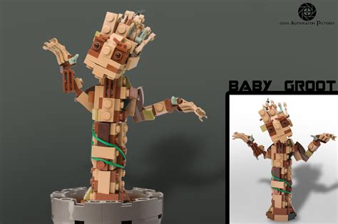 Baby Groot Looks Adorable In Lego Lego Baby Groot Lego Lego Baby