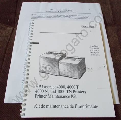 Hp Laserjet 4000 Series Maintenance Kit Manual Gordogatos Interesting