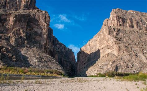 Una Vista Di Santa Elena Canyon Nel Parco Nazionale Di Big Bend