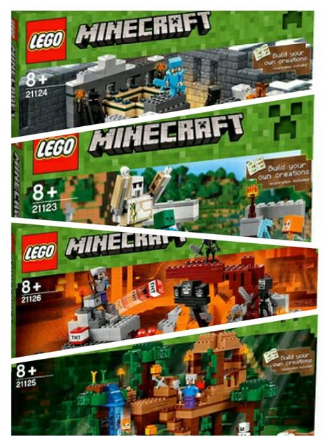 Eindelijk De Offici Le Box Art Van De Nieuwe Lego Minecraft Sets