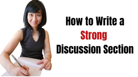 How To Write A Strong Discussion Section Research Paper Youtube