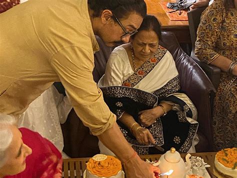 Aamir Khans Mothers Birthday Celebration Kiran Rao And Daughter Ira