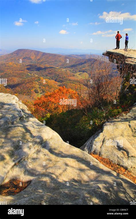 Mcafee Knob Appalachian Trail Roanoke Virginia Usa Stock Photo Alamy