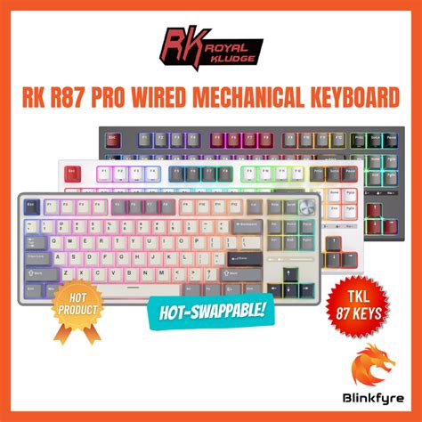 Sg Royal Kludge Rk R Pro Hot Swappable Wired Rgb Mechanical Keyboard Tenkeyless