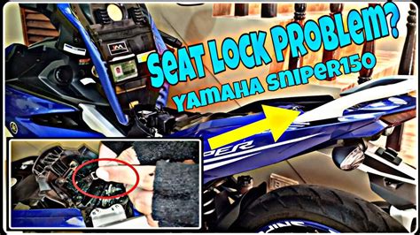 Seat Lock Problem And Solution Yamaha Sniper150 Youtube