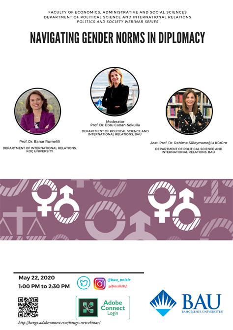 Gender Webinar Navigating Gender Norms In Diplomacy Bau Bahçeşehir