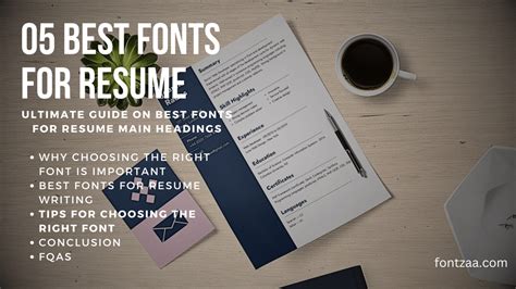 5 Best Fonts For Resume - Fontzaa - Exclusive Fonts Library