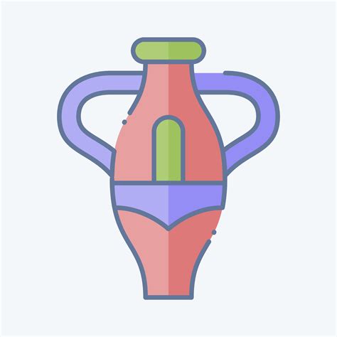 Icon Vase Related To South Africa Symbol Doodle Style Simple Design