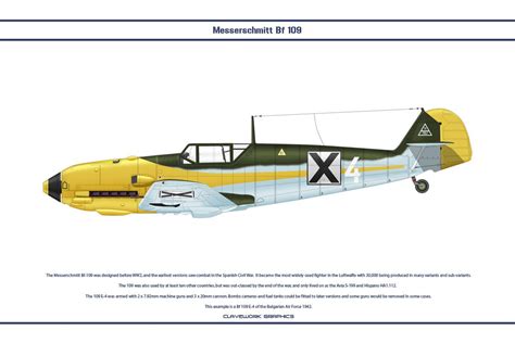 Bf 109 E-4 Bulgaria 2 by WS-Clave Hawker Hurricane, Messerschmitt Bf ...