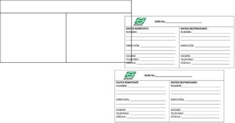 Servientrega Formato De Guia De Envio PDF