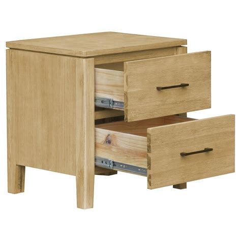 Lyss Acacia Timber Bedside Table