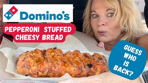 Domino S Pepperoni Stuffed Cheesy Bread Is It Worth It Youtube