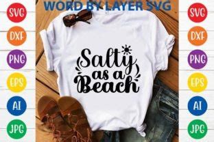 Salty As A Beach Svg Design Graphic By Svghouse Creative Fabrica