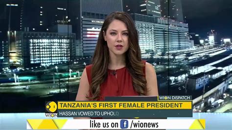 Wion Dispatch Samia Hassan Sets History As Tanzania S First Female