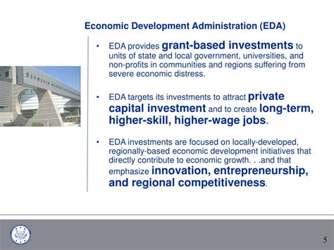 Ppt Us Department Of Commerce Economic Development Administration