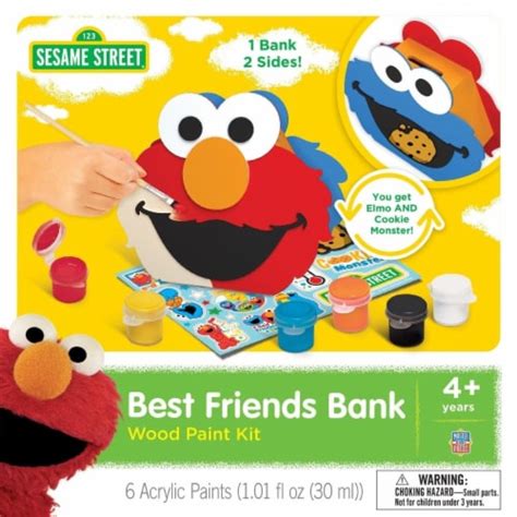 Sesame Street - Best Friends Bank Wood Paint Kit, 1 unit - Fred Meyer