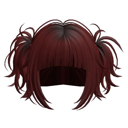 Fluffy Pigtails Dark Red Roblox Item Rolimon S