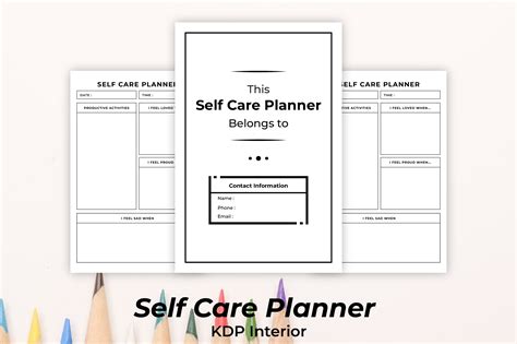 Self Care Planner Kdp Interior Graphic By Srempire Creative Fabrica