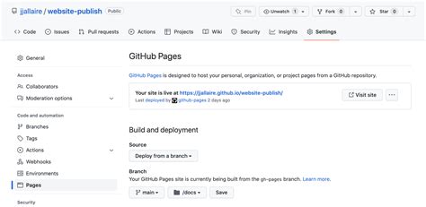 GitHub Pages Quarto