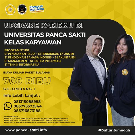 Memahami Biaya Kuliah Di Universitas Panca Sakti Bekasi Kelas Karyawan